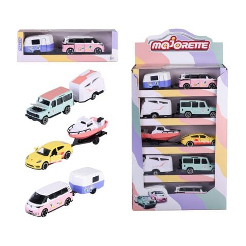 Đồ Chơi Xe Mô Hình MAJORETTE Adventure Trailer Display 212053184SMO - Herbie Toys