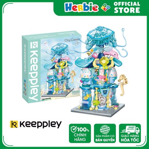 Đồ Chơi Lắp Ráp KEEPPLEY City Corner Summertime Aquarium K28014 Building Blocks - Herbie Toys