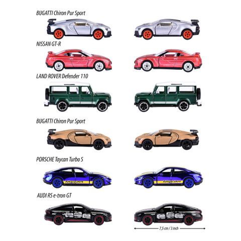 Đồ Chơi Xe Mô Hình Cao Cấp MAJORETTE Deluxe Cars Tin Box 212053190 Diecast - Herbie Toys