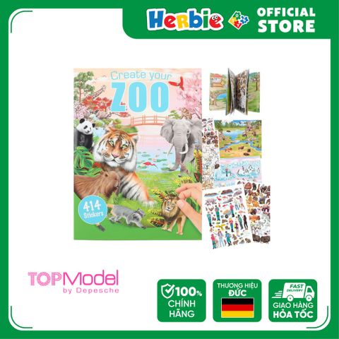 Đồ Chơi BST Thiết Kế Tô Màu TOPMODEL Zoo Colouring Book 0412753 - Herbie Toys
