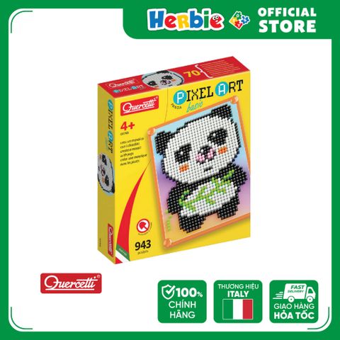 Đồ Chơi Xếp Nút Nhựa QUERCETTI Pixel Art Basic Panda 0768 - Herbie Toys