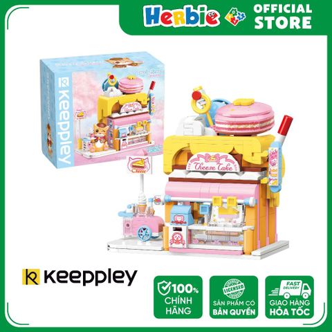 Đồ Chơi Lắp Ráp KEEPPLEY Lovely Street Red Cat Cake Shop Building Blocks K28006 - Herbie Toys