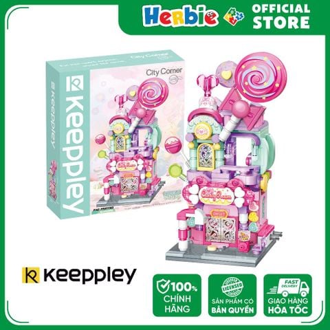 Đồ Chơi Lắp Ráp KEEPPLEY City Corner Sky Candy Shop K28012 Building Block - Herbie Toys