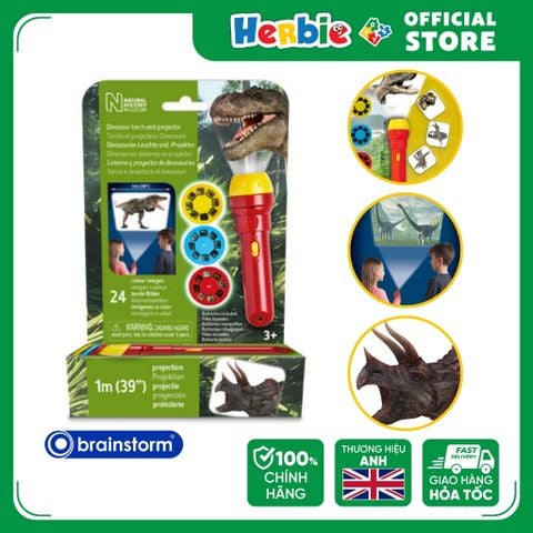 Đồ Chơi Đèn Pin Flashlight BRAINSTORM TOYS Dinosaur Torch & Projector N5130 - Herbie Toys