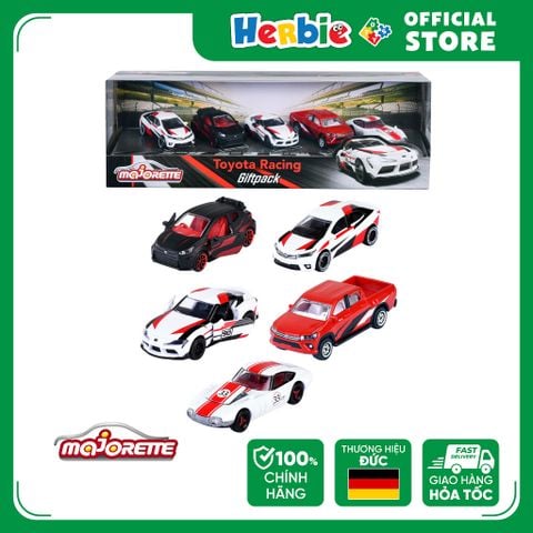 Bộ 5 Đồ Chơi Xe Mô Hình MAJORETTE Toyota Racing 5 Pieces Giftpack 212053189 - Herbie Toys