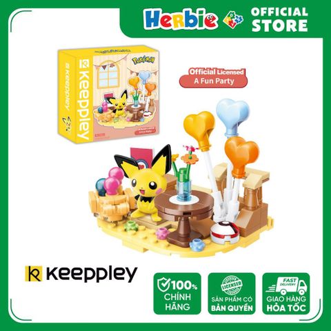 Đồ Chơi Lắp Ráp KEEPPLEY Pokemon - A Fun Party K20226 Building Block - Herbie Toys