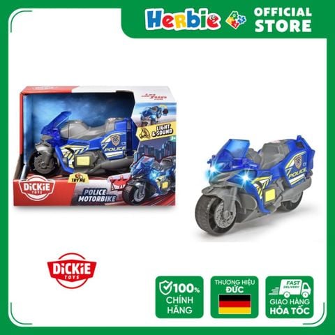 Đồ Chơi Xe Mô Tô Cảnh sát DICKIE TOYS Police Motorbike 203302031 - Herbie Toys