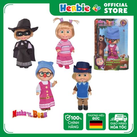 Đồ Chơi Búp Bê MASHA AND THE BEAR Masha Movie Stars 109301051 - Herbie Toys (Giao mẫu ngẫu nhiên)
