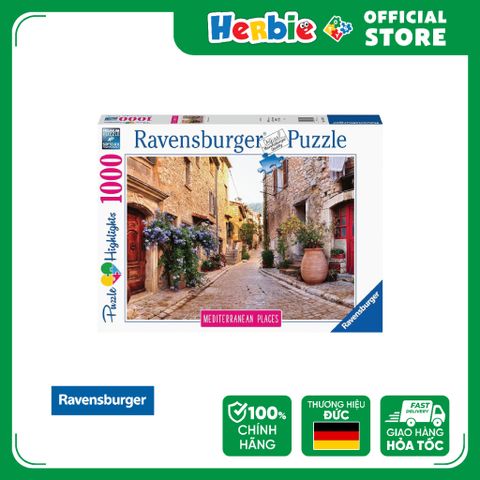 Đồ Chơi Xếp Hình Puzzle 1000 Mảnh RAVENSBURGER Mediterranean France Jigsaw Puzzle 149759 - Herbie Toys