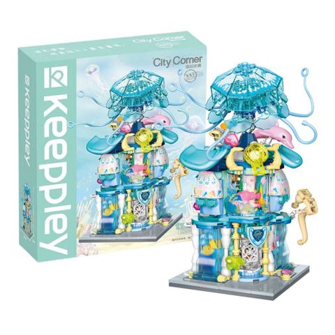 Đồ Chơi Lắp Ráp KEEPPLEY City Corner Summertime Aquarium K28014 Building Blocks - Herbie Toys