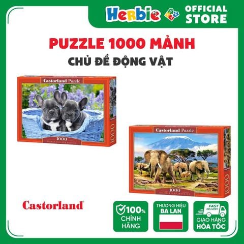 [CHỌN MẪU] Đồ Chơi Xếp Hình Puzzle 1000 Mảnh CASTORLAND Chủ Đề Động Vật - Herbie Toys