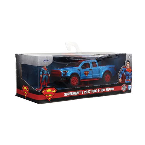 Đồ Chơi Xe Mô Hình JADA TOYS DC Comics Superman Figure & 2017 Ford F-150 Raptor 1:32 Diecast Toys 33092 - Herbie Toys