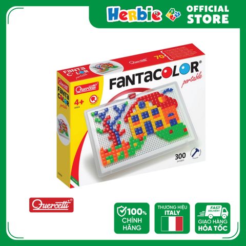 Đồ Chơi Xếp Nút Nhựa 300 Hạt Vuông QUERCETTI Fanta Color Large Square 0954 - Herbie Toys