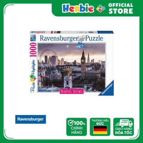 Đồ Chơi Xếp Hình Puzzle 1000 Mảnh RAVENSBURGER London Jigsaw Puzzle 140855 - Herbie Toys