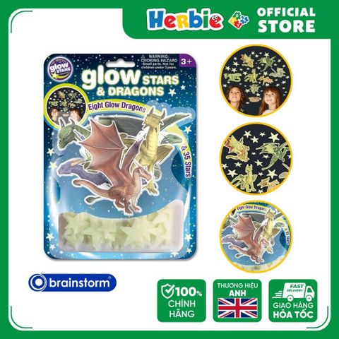 Đồ Chơi Phát Sáng Glitter BRAINSTORM TOYS Glow Stars & Dragons B8629 - Herbie Toys