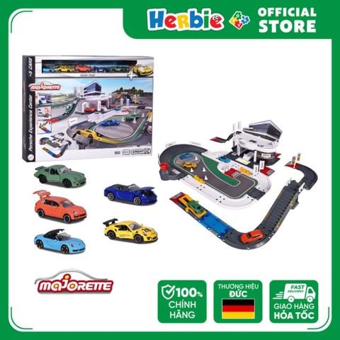 Bộ Đồ Chơi Mô Hình MAJORETTE Porsche Experience Center + 5 Cars 212050029 -Herbie Toys