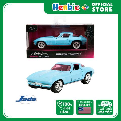 Đồ Chơi Xe Mô Hình JADA TOYS Pink Slips 1:32 1966 Chevrolet Corvette - Herbie Toys