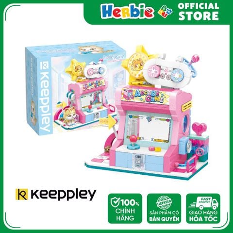Đồ Chơi Lắp Ráp KEEPPLEY Lovely Street Orange Cat-Game House Building Blocks K28019 - Herbie Toys