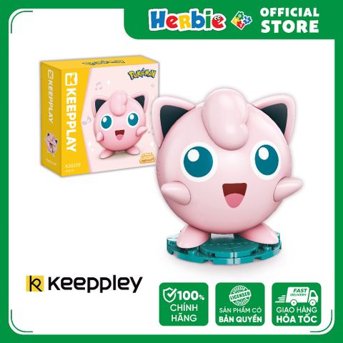 Đồ Chơi Lắp Ráp KEEPPLEY Pokemon - Kuppy Jigglypuff K20229 Building Block - Herbie Toys