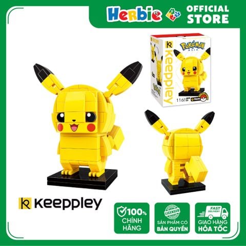 Đồ Chơi Lắp Ráp KEEPPLEY Pokemon Kuppy-Pikachu A0101 - Herbie Toys