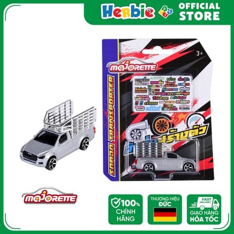 Đồ Chơi Xe Mô Hình MAJORETTE Isuzu D-Max Transport Cage - Silver 212053056T14 - Herbie Toys
