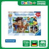 Đồ Chơi Xếp Hình Puzzle 3 Bộ 49 Mảnh RAVENSBURGER Disney Toy Story 4 Jigsaw Puzzle RV080670 - Herbie Toys