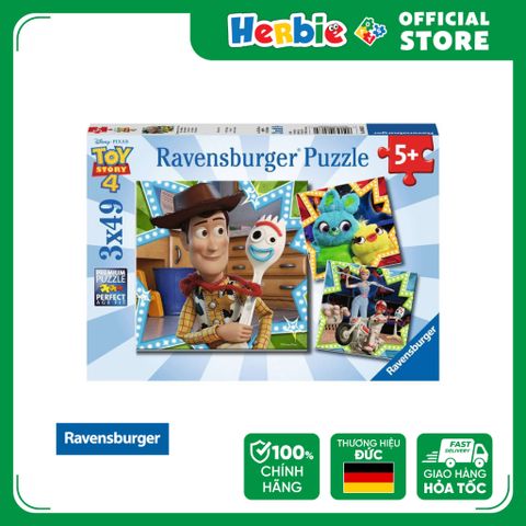 Đồ Chơi Xếp Hình Puzzle 3 Bộ 49 Mảnh RAVENSBURGER Disney Toy Story 4 Jigsaw Puzzle RV080670 - Herbie Toys