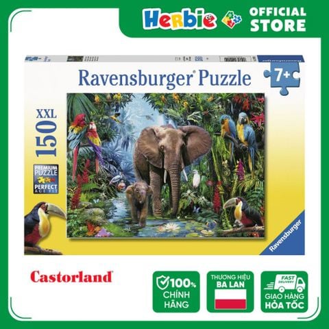 Đồ Chơi Xếp Hình Puzzle 150 Mảnh RAVENSBURGER Safari Animals Jigsaw Puzzle 129010 - Herbie Toys