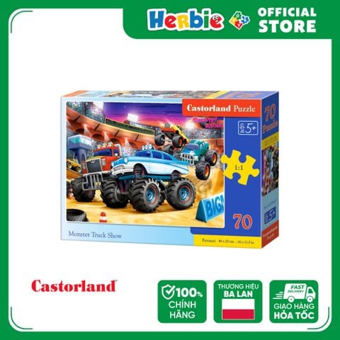 Đồ Chơi Xếp Hình Puzzle 70 Mảnh CASTORLAND Monster Truck Show Jigsaw Puzzle B-070077 - Herbie Toys