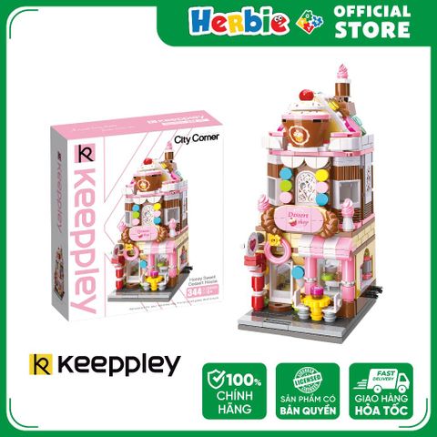 Đồ Chơi Lắp Ráp KEEPPLEY City Corner Honey Sweet Dessert House Building Blocks C0101 - Herbie Toys