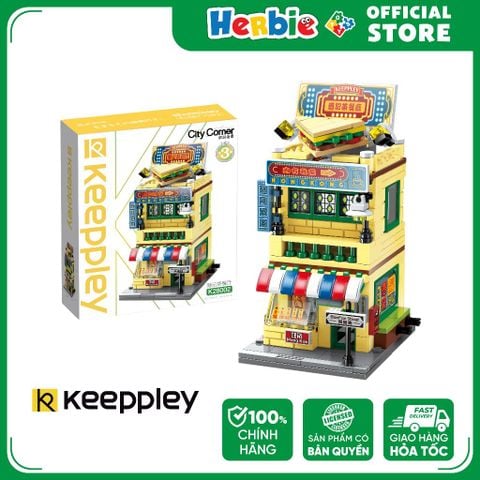 Đồ Chơi Lắp Ráp KEEPPLEY City Corner Hong Kong Style Restaurant Building Blocks K28002 - Herbie Toys