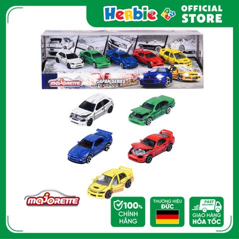 Bộ 5 Đồ Chơi Xe Mô Hình MAJORETTE Japan Series 5 Pieces Giftpack 212051031 - Herbie Toys