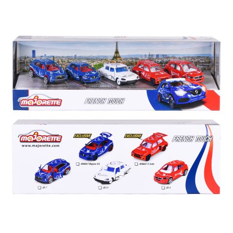 Bộ 5 Đồ Chơi Xe Mô Hình MAJORETTE French Touch 5 Pieces Giftpack 212055012 - Herbie Toys