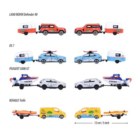 Đồ Chơi Xe Mô Hình MAJORETTE French Touch Trailer 212055014 - Herbie Toys