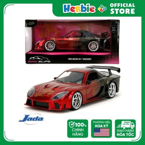 Đồ Chơi Xe Mô Hình JADA TOYS Pink Slips 1995 Mazda RX-7 Widebody 1:24 Scale Diecast 35194 801310351338 - Herbie Toys
