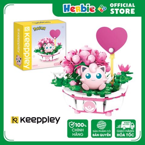 Đồ Chơi Lắp Ráp KEEPPLEY Pokemon Bonsai Series Jigglypuff K20221 - Herbie Toys