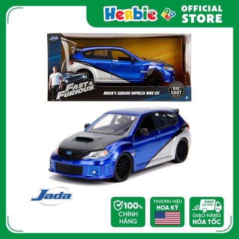 Đồ Chơi Xe Mô Hình JADA TOYS Fast & Furious Brian's Subaru Impreza WRX STI 1:24 Scale 99514 801310995914 - Herbie Toys