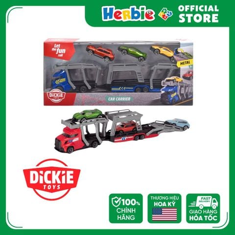 Bộ Đồ Chơi Xe Kéo Kèm 3 Ô Tô DICKIE TOYS Car Carrier 203745008 - Herbie Toys