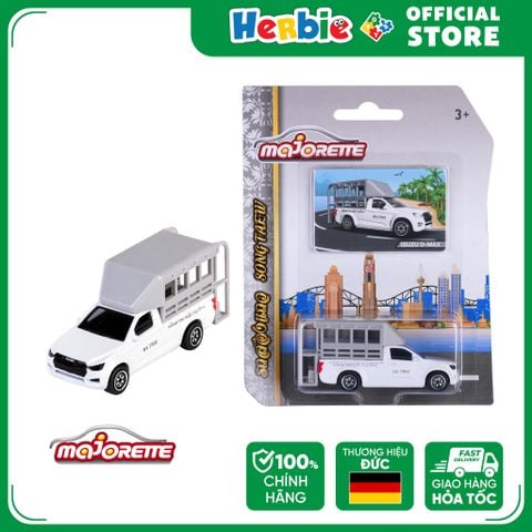 Đồ Chơi Xe Mô Hình MAJORETTE Isuzu D-Max Song Teaw White Edition 212053056T12  - Herbie Toys