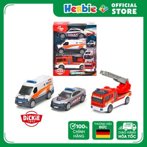 Bộ 3 Đồ Chơi Xe Cứu Hộ DICKIE TOYS SOS Team Set 203712015038 - Herbie Toys