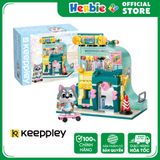 Đồ Chơi Lắp Ráp KEEPPLEY Lovely Street Husky Skate Shop Building Blocks K28009 - Herbie Toys