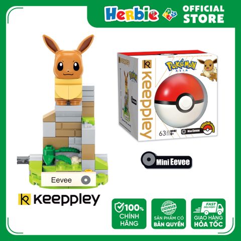 Đồ Chơi Lắp Ráp KEEPPLEY Pokemon Mini Eevee B0102 - Herbie Toys