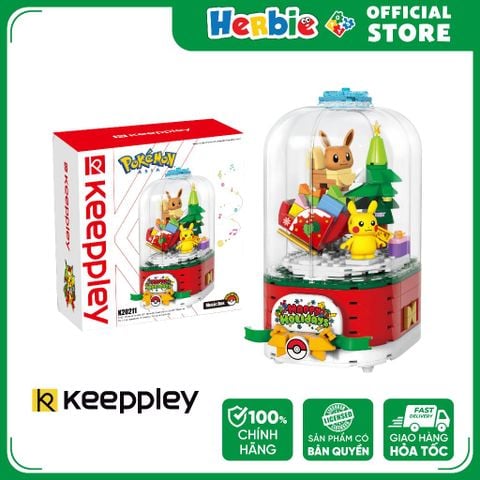 Đồ Chơi Lắp Ráp KEEPPLEY Pokemon Music Box Building Blocks K20211 - Herbie Toys