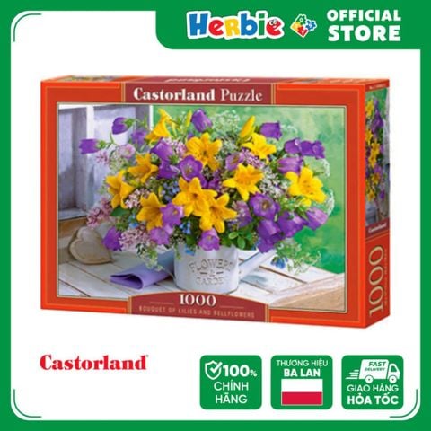 Xếp hình puzzle Bouquet of Lilies and Bellflowers 1000 mảnh CASTORLAND C-104642