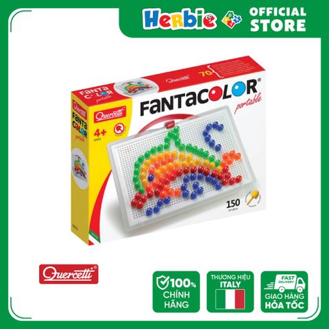 Đồ Chơi Xếp Nút Nhựa 150 Hạt QUERCETTI Fantacolor Portable 0953 - Herbie Toys