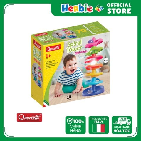 Đồ Chơi Giáo Dục Phát Triển Trí Tuệ Đường Trượt QUERCETTI 6499 Spiral Tower Brightball - Herbie Toys