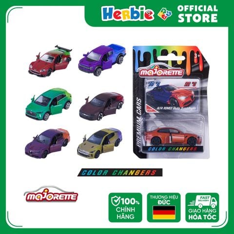 Đồ Chơi Xe Mô Hình Đổi Màu MAJORETTE Color Changers Premium Cars 212054041 - Herbie Toys
