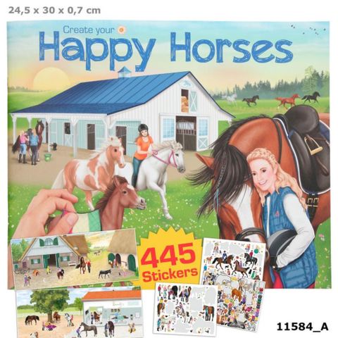 Đồ Chơi BST Sticker Dán Hình TOPMODEL Happy Horses TM0411584 - Herbie Toys