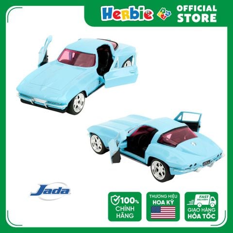Đồ Chơi Xe Mô Hình JADA TOYS Pink Slips 1:32 1966 Chevrolet Corvette - Herbie Toys