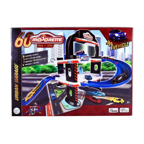 Bộ Đồ Chơi Mô Hình MAJORETTE Urban Garage 60 Years Anniversary + 1 Car 212059982 – Herbie Toys
